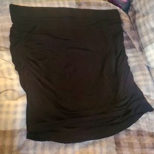 Banana Republic Black Ruched Skirt